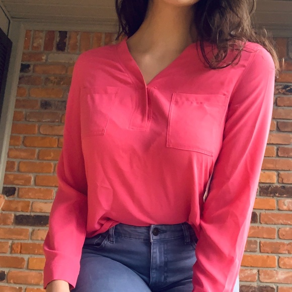 Pink Blossom Nine West Tunic NWT - Picture 1 of 8